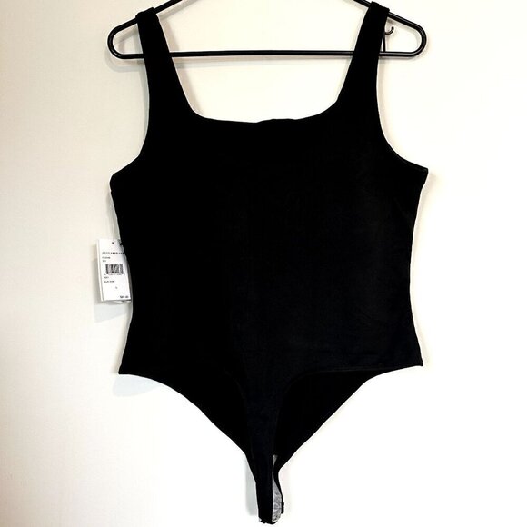 NWT Good American Black Scoop Neck Bodysuit - Size 5 (XXL) - Picture 6 of 10